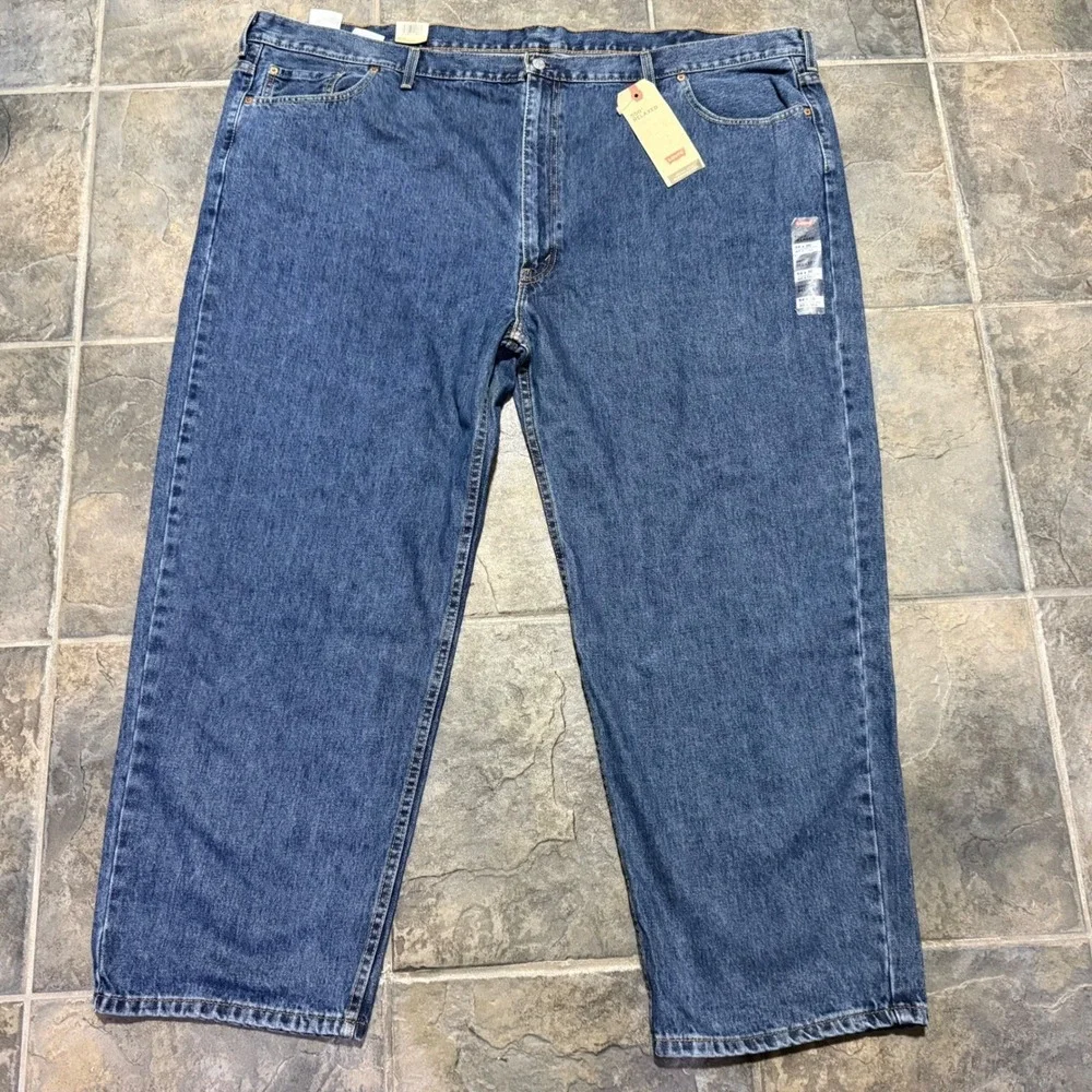 Levi's 550 Relaxed Fit Men's 54x30 Blue Jeans Relaxed Tapered Waterless NEW